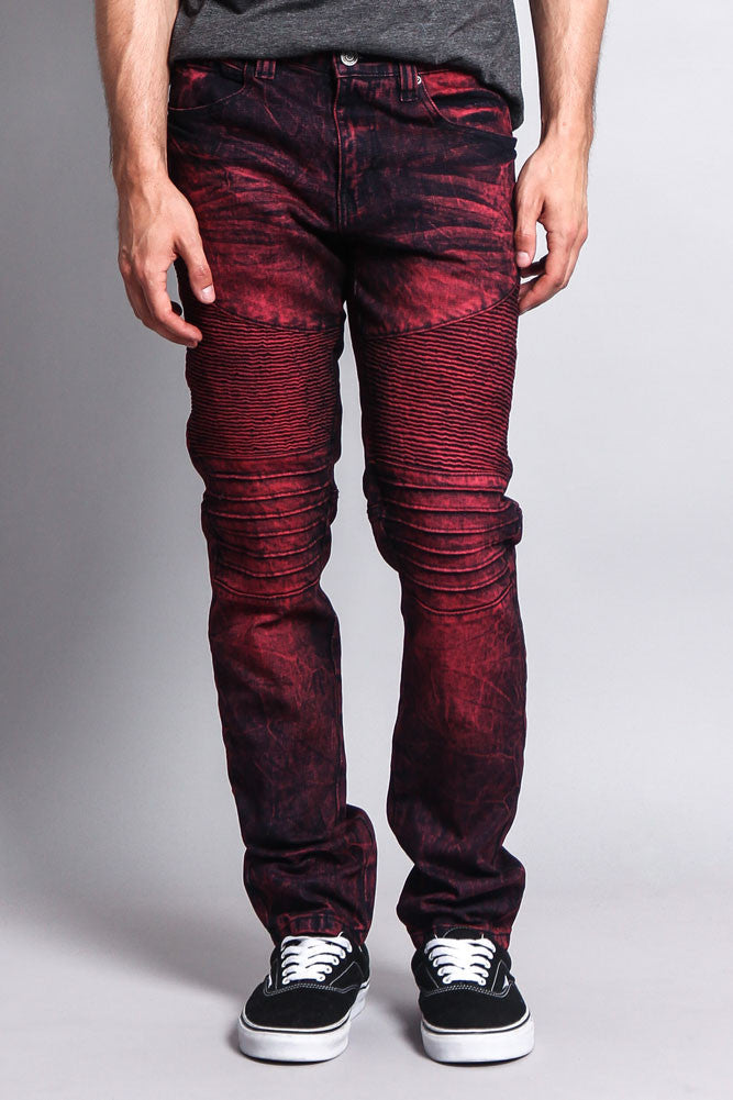 Mottled wash across the thigh