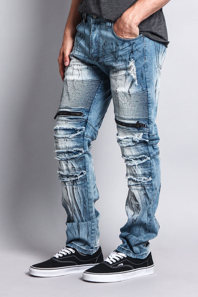 Close cut leg seen in profile