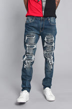 Distressed Denim Jeans