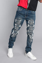 Distressed Denim Jeans