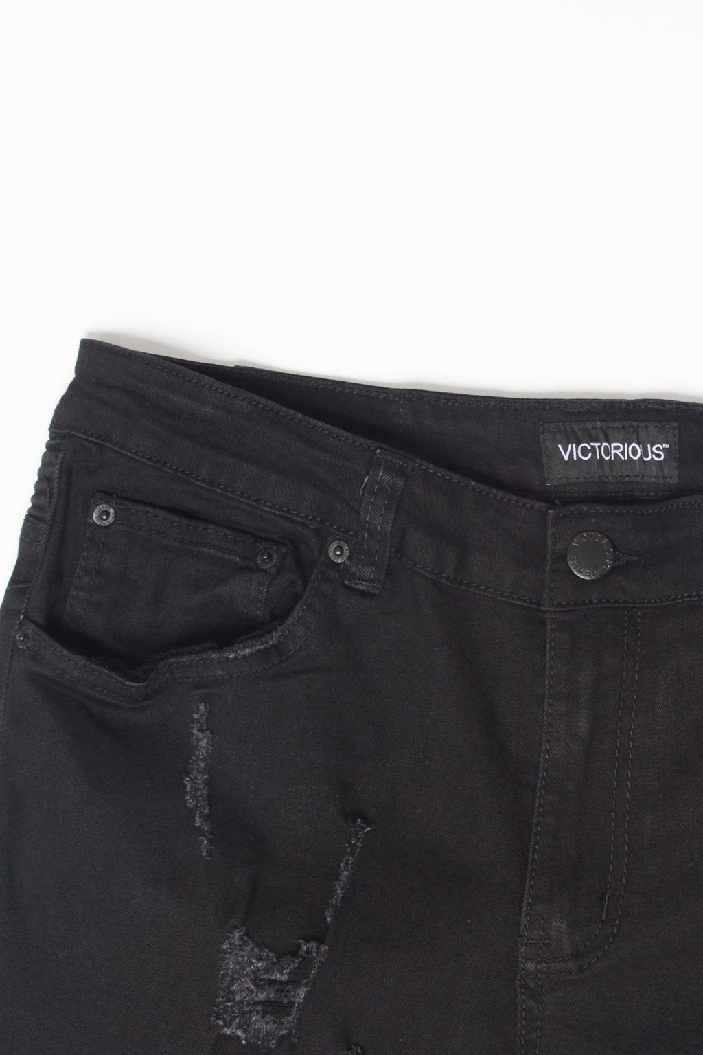 Distressed Scrunched Skinny Jeans