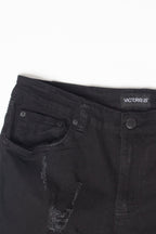 Distressed Scrunched Skinny Jeans
