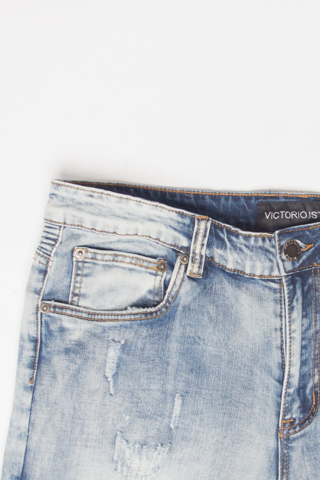 Distressed Scrunched Skinny Jeans