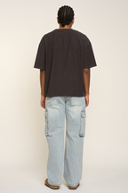 Zip fly and button waist detail