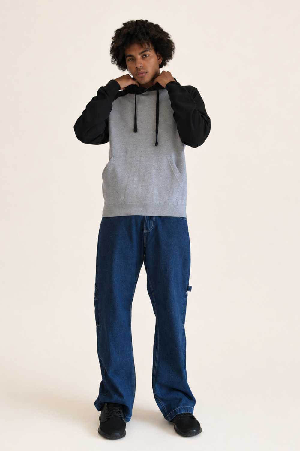 Full length view of the ultra baggy leg
