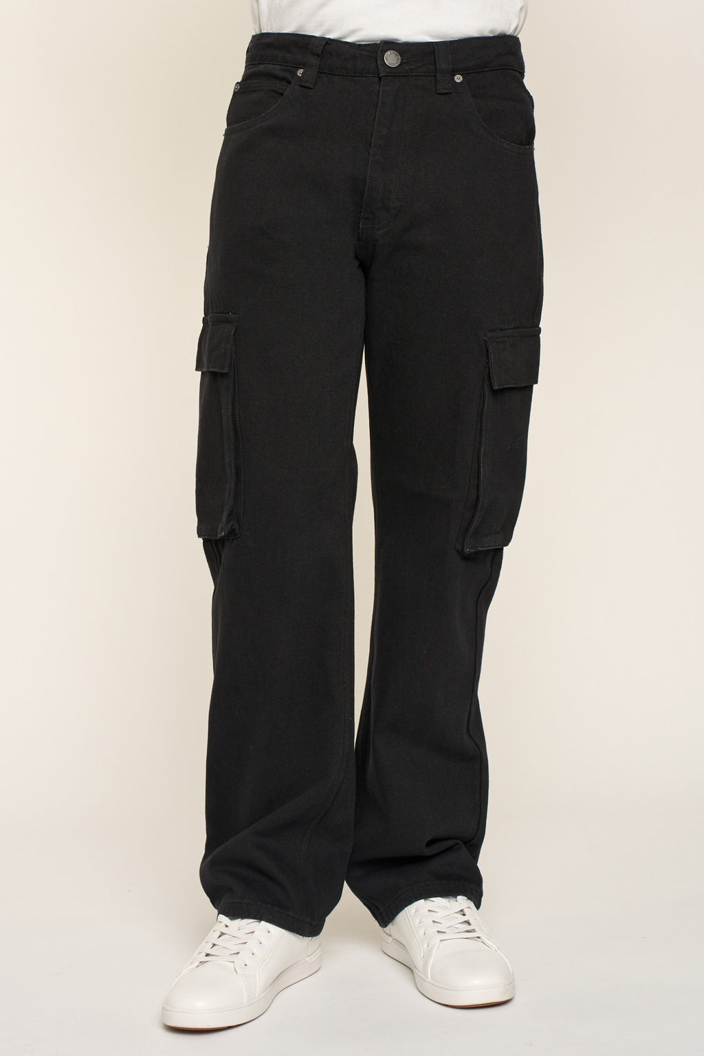 Baggy Fit Cargo Denim Jeans