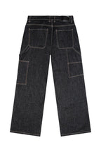 Raw Denim Baggy Fit Carpenter Jeans